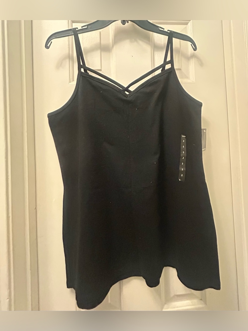 NWT Strappy Black caged Camisole Top - Women's